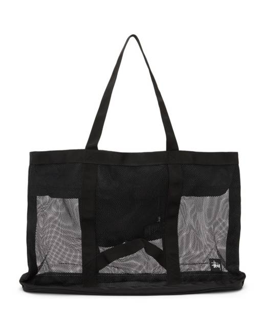 stussy mesh tote bag