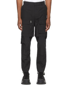 Juun.J Black Detachable Knee Cargo Pants