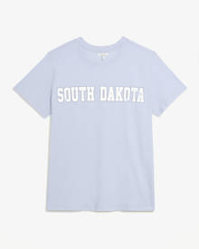 Maurices Plus Size Womens Blue State Crew Neck Graphic Tee