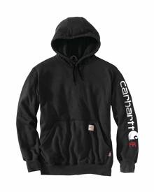 Carhartt Flame-Resistant Force Original Fit Midweight Hooded Logo Graphic Sweatshirt
