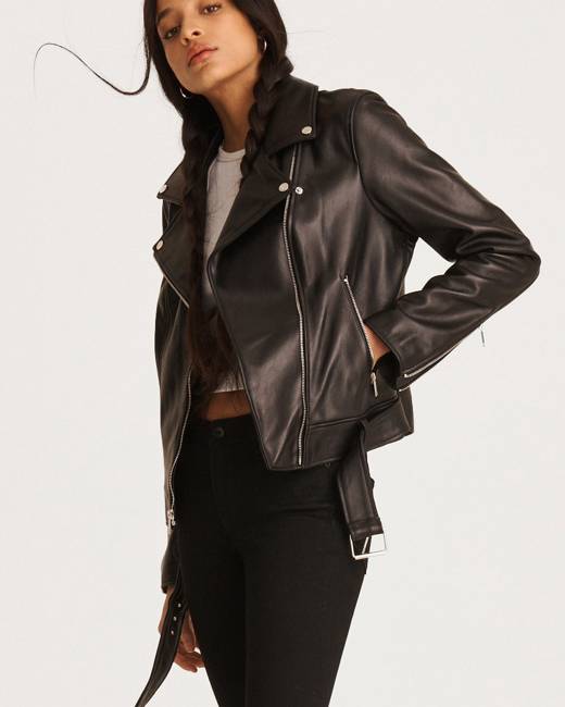 dkny moto leather jacket