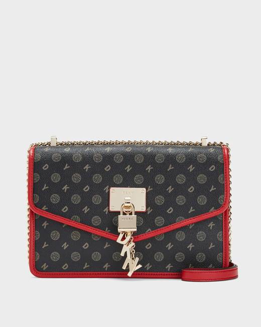 Buy DKNY Women Black Small Houndstooth Flap Crossbody Bag Online - 775871 |  The Collective