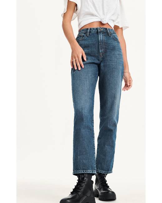 DKNY WAVERLY - Straight leg jeans - medium wash/blue denim 