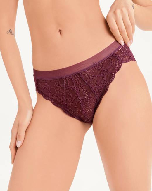 DKNY Intimates Superior Lace Hi-Cut Brief Bikini Panty DK4944