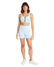 Rockwear Velocity Zip Medium Impact Sports Bra In White