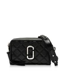 Marc Jacobs Black Matelasse Softshot 21 Crossbody Bag at FORZIERI