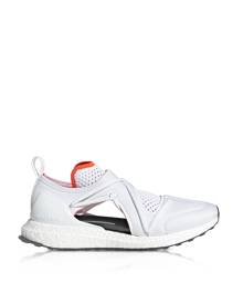 Adidas Stella McCartney Designer Shoes, Ultraboost T White Nylon Running Sneakers Adidas Stella McCartney Designer Shoes, Ultraboost T White Nylon Running Sneakers