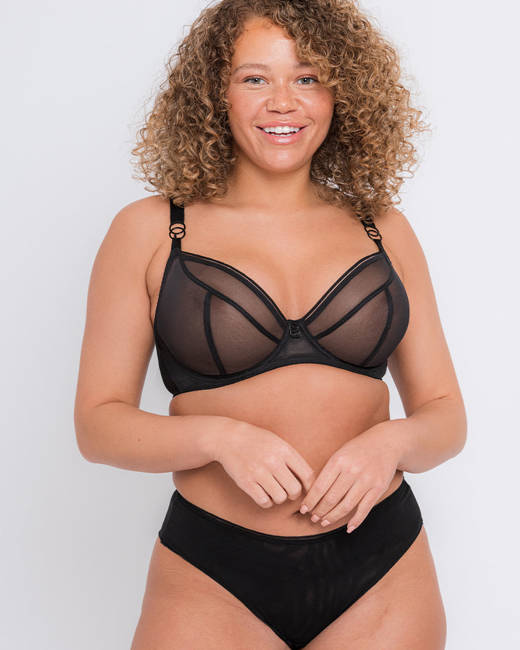 Curvy Kate Stand Out Scooped Plunge Bra Black Multi – Curvy Kate CA