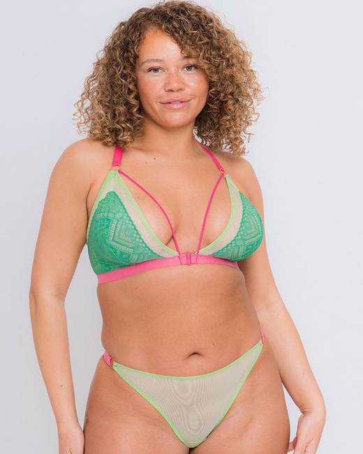 Curvy Kate Front And Centre Wire-Free Bralette - Rose