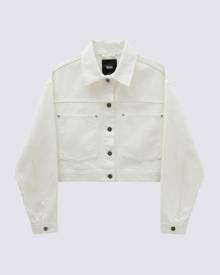 Vans Apparel and Accessories Raynes Crop Trucker Jacket White