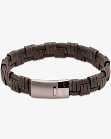 Unique Antique Black Leather & Stainless Steel Clasp 21cm Bracelet B456ABL/21CM Unique Antique Black Leather & Stainless Steel Clasp 21cm Bracelet B456ABL/21CM