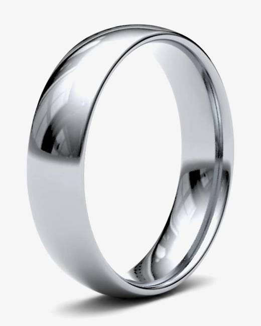 Triton Men's Stainless Steel Ring, Smooth Comfort Fit Wedding Band