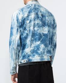 Dsquared2 Distressed Bleached Jacket Blue