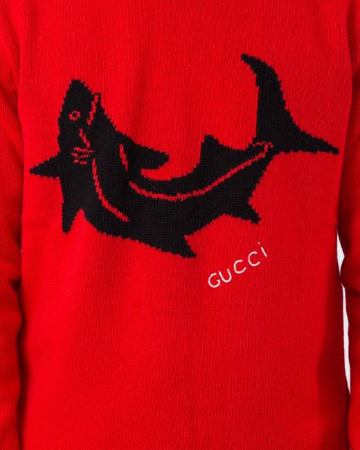 Gucci shark outlet sweater