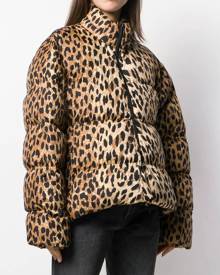 Balenciaga Leopard Print Puffer Jacket