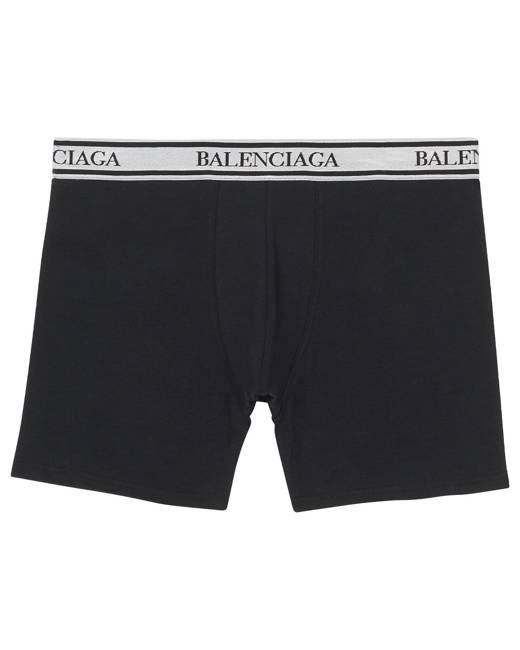 Balenciaga Men's Cotton-Stretch Logo Boxer Brief - Bergdorf Goodman