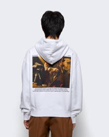 Off-White Caravaggio Crowning Over Hoodie White Black