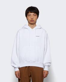 Off-White Caravaggio Crowning Over Hoodie White Black