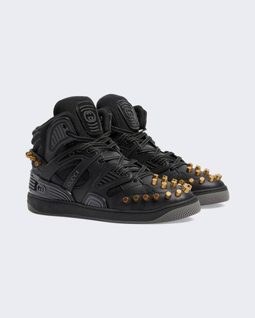 Gucci high top black sales sneakers