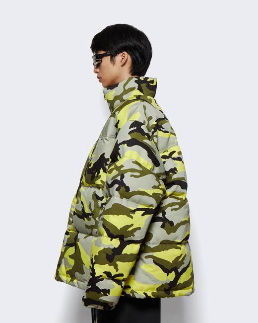 Vetements camo down jacket - Yellow