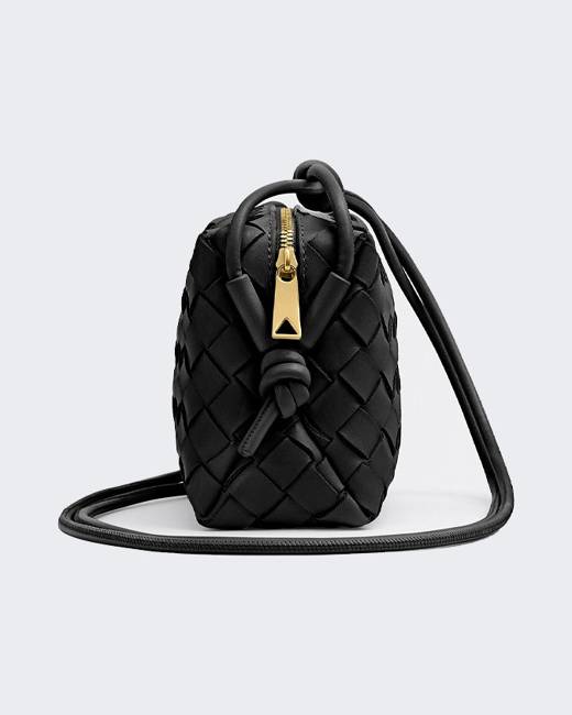 Bottega Veneta Mini Loop Intrecciato Leather Camera Bag - Multi