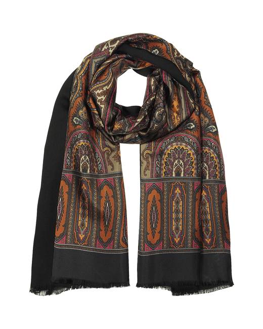 Brown Men's Scarves - Clothing