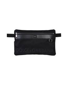 waist bags and bumbags Mens Bags Belt Bags Dolce & Gabbana Logo-plaque Leather Belt Bag in Black for Men 
