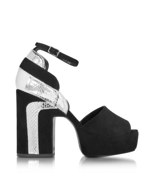 Stylestry Retro Style Black Platform Heels For Women & Girls-tmf.edu.vn