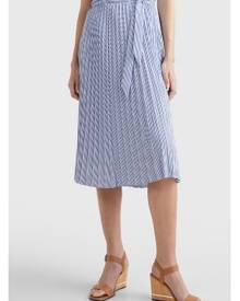 Tommy Hilfiger Women's Belted Stripe Midi Skirt Ithaca Stripe / Blue - 0