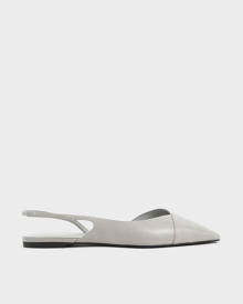 Charleskeith.com Pte. Ltd. Asymmetric Slingback Flats