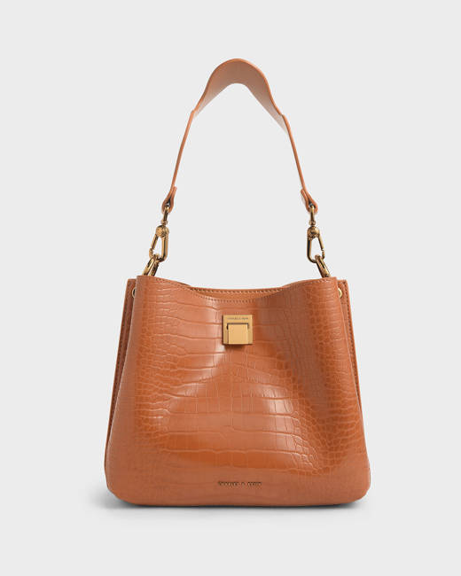 Charles Keith Messenger Bag Ladies Clamshell Messenger Bag Clay Up To 60%  Off