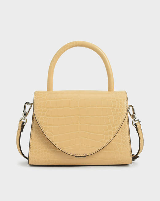 croc effect structured bolsa charles and keith