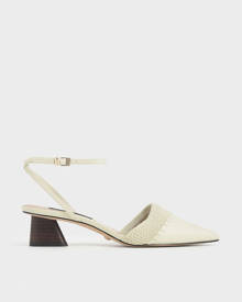 Charleskeith.com Pte. Ltd. Leather Crochet Pumps