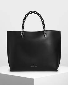 Charleskeith.com Pte. Ltd. Double Chain Handle Tote Bag
