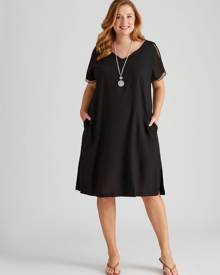 Autograph Woven Lace Trim Shift Dress