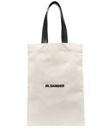 Jil Sander logo-print cotton tote bag