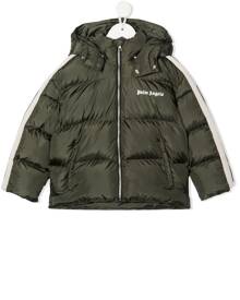 Palm Angels Kids logo-print puffer jacket