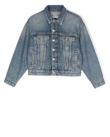 MM6 Maison Margiela Kids rear logo print denim jacket