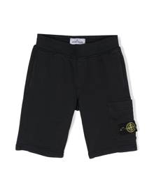 Stone Island Junior Compass-patch cargo shorts