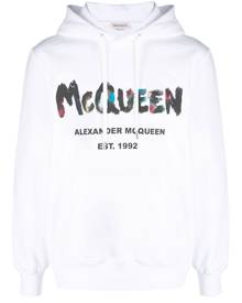 Alexander McQueen Alexander Mc Queen Graffiti-print cotton hoodie