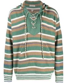 Nick Fouquet stripe-pattern knitted hoodie