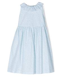 Mariella Ferrari ruffle collar bow-fastening dress