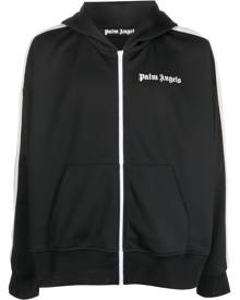 Palm Angels stripe-detail zip-up hoodie