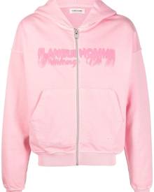 Flaneur Homme logo-print detail hoodie