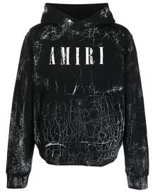 AMIRI cracked logo-print hoodie
