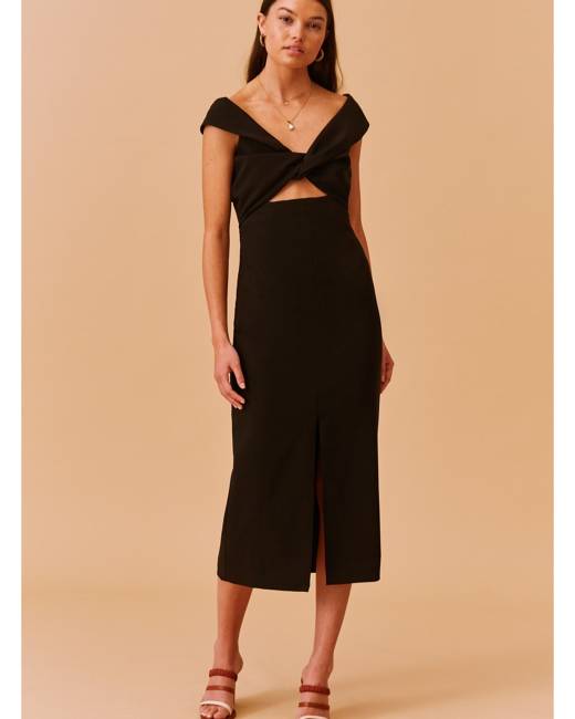 finders keepers midnight midi dress