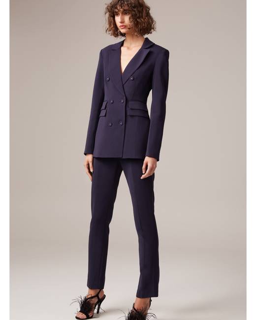 findersKEEPERS Womens Mila Double Breasted Tailored Blazer 