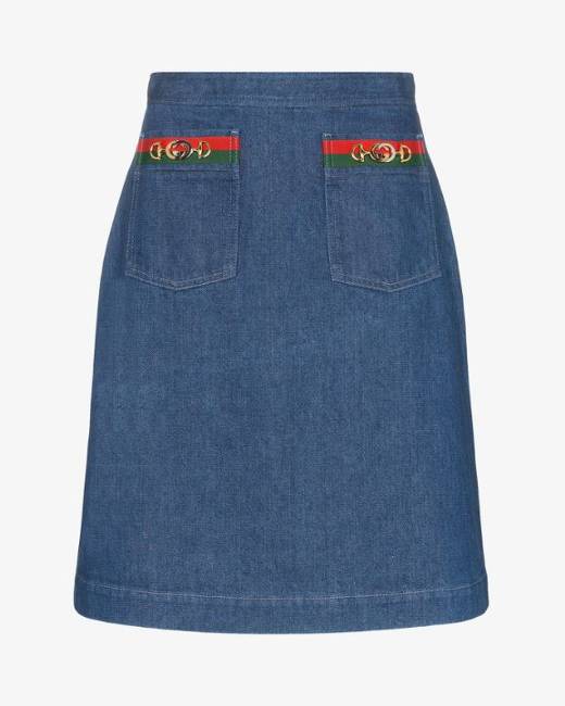 gucci jeans skirt