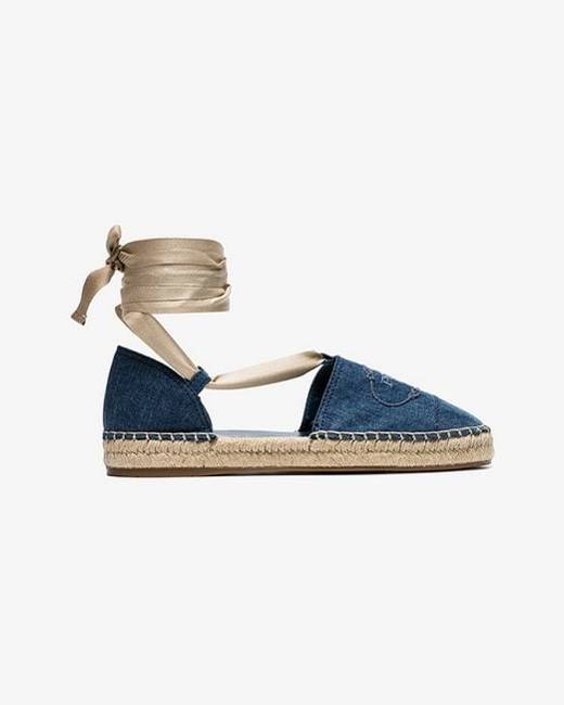 prada blue espadrilles