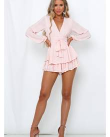 Hello Molly Must Be Lonely Now Romper Baby Pink